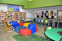 Holy Trinity Catholic School library area